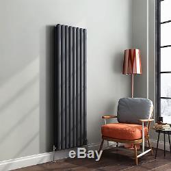 Tall Vertical Central Heating Double Column Panel Designer Radiator Anthracite