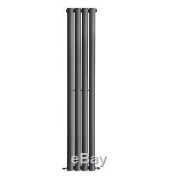 Tall Vertical Central Heating Single Column Panel Designer Radiator Anthracite
