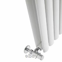 Tall Vertical Double Oval Column Tube Panel Radiator 1800 x 360 Central Heating
