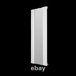 Tanami White Single Panel Vertical Radiator with Mirror 1800 x 600mm