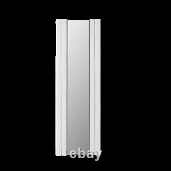Tanami White Single Panel Vertical Radiator with Mirror 1800 x 600mm