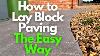 The Easy Way To Lay Block Paving