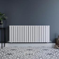 The Heating Co. Bonaire white double horizontal flat panel radiator 600 x 1216