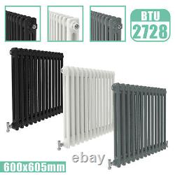 Traditional 2 3 Cast Iron Style Radiator With Free Thermostatic Valve