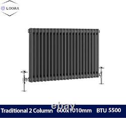 Traditional 2 3 Column Radiator Horizontal Vertical Central Heating Rads Stylish