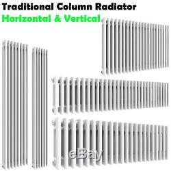 Traditional 3 Column Horizontal & Vertical Cast Iron Style Central Heating Rad