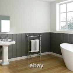 Traditional Bathroom Heated Towel Rail Column Radiator 940 x 659 mm Chrome