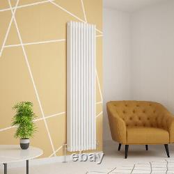 Traditional Cast Iron Style White Triple Vertical Radiator 1800 x 470mm