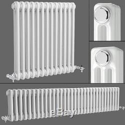 Traditional Central Heating Horizontal White Column Cast Iron Bathroom Radiator