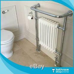 Traditional Central Heating Radiator with Towel Rail Period Column Crown Design