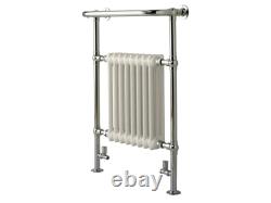 Traditional Central Heating Radiator with Towel Rail Period Column Crown Design