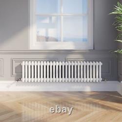 Traditional Colosseum Horizontal Double Bar Column Radiator 300x1190mm White