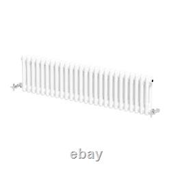 Traditional Colosseum Horizontal Double Bar Column Radiator 300x1190mm White