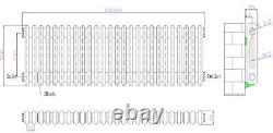 Traditional Colosseum Horizontal Double Bar Column Radiator 300x1190mm White