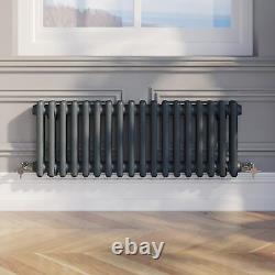 Traditional Colosseum Horizontal Double Bar Column Radiator 300x830 Anthracite