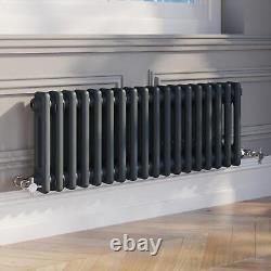 Traditional Colosseum Horizontal Double Bar Column Radiator 300x830 Anthracite