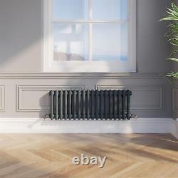 Traditional Colosseum Horizontal Double Bar Column Radiator 300x830 Anthracite