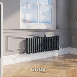 Traditional Colosseum Horizontal Double Bar Column Radiator 300x830 Anthracite