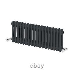 Traditional Colosseum Horizontal Double Bar Column Radiator 300x830 Anthracite