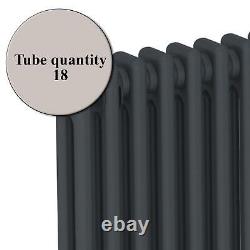 Traditional Colosseum Horizontal Double Bar Column Radiator 300x830 Anthracite