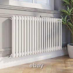 Traditional Colosseum Horizontal Double Bar Column Radiator 600x1010mm White