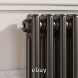 Traditional Colosseum Horizontal Double Bar Column Radiator 600x1460mm Black