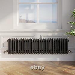 Traditional Colosseum Horizontal Triple Bar Column Radiator 300x1190mm Black