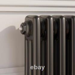 Traditional Colosseum Horizontal Triple Bar Column Radiator 300x1190mm Black