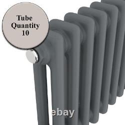 Traditional Colosseum Vertical Double Bar Column Radiator 1800x470mm Anthracite
