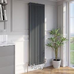 Traditional Colosseum Vertical Triple Bar Column Radiator 1800x560mm Anthracite