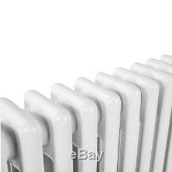 Traditional Column Radiators Horizontal Central Heating Cast Iron Style White #K