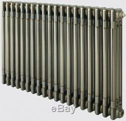Traditional Column Radiators Raw Metal Lacquered Horizontal Central Heating Rad