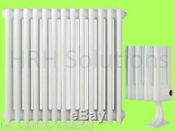 Traditional Column Radiators White Horizontal Cast Iron Style Central Heating