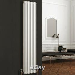 Traditional Designer Vertical White Column Radiator 1800mm Central Heating Reina
