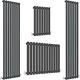 Traditional Flat Panel Central Heating Single & Double Radiator Anthracite