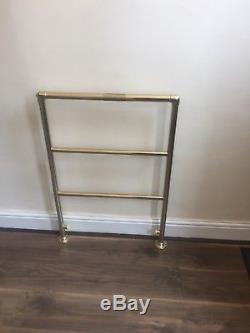 Traditional Heated Towel Rail Radiator Central Heating Gold colour