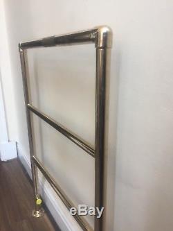 Traditional Heated Towel Rail Radiator Central Heating Gold colour