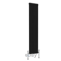 Traditional Radiator Vertical Horizontal 2 3 4 Column Cast Iron Style Rads Black