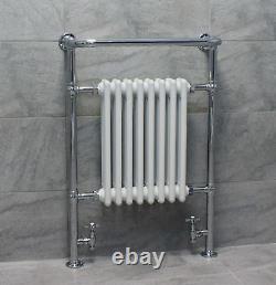 Traditional Victorian Heated Towel Rail Bathroom Radiator Inc FREE Valves