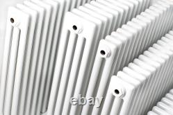 Traditional White 3 Column Radiators 480mm high