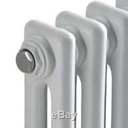 Traditional White Double Column Radiator Classic Cast Iron Style Central Heating