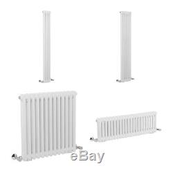 Traditional White Horizontal & Vertical Radiator Cast Iron Central Heating Rad