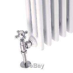 Traditional White Triple Column Radiator Classic Cast Iron Style Central Heating
