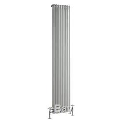 Traditional White Vertical Designer 2 Column Radiator 1800x383mm Central Heating