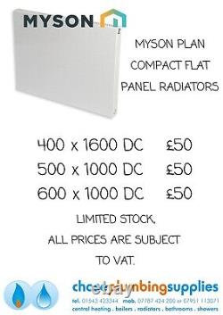 Type 11, 21 & 22 Radiators from £10 Various Sizes Some Shop Soiled