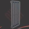 Vertical Designer Anthracite Radiator Oval Column Double Central Heating UK