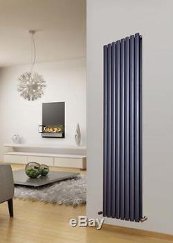 Vertical Designer Double Column Radiator Bathroom Central Heating Anthracite y