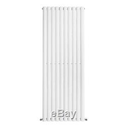 Vertical Designer Oval Column Radiator Modern Central Heating Anthracite White