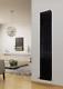 Vertical Designer Oval Double Column Radiator Bathroom Central Heating Black x