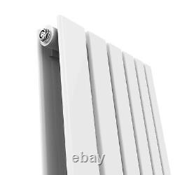 Vertical Designer Radiator 1800 x 608mm White Double Flat Panel Heating Rads
